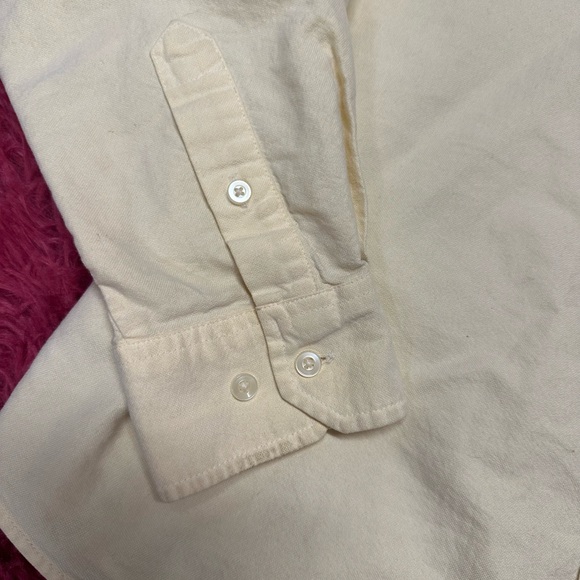 eddie bauer yellow button up - Picture 2 of 4